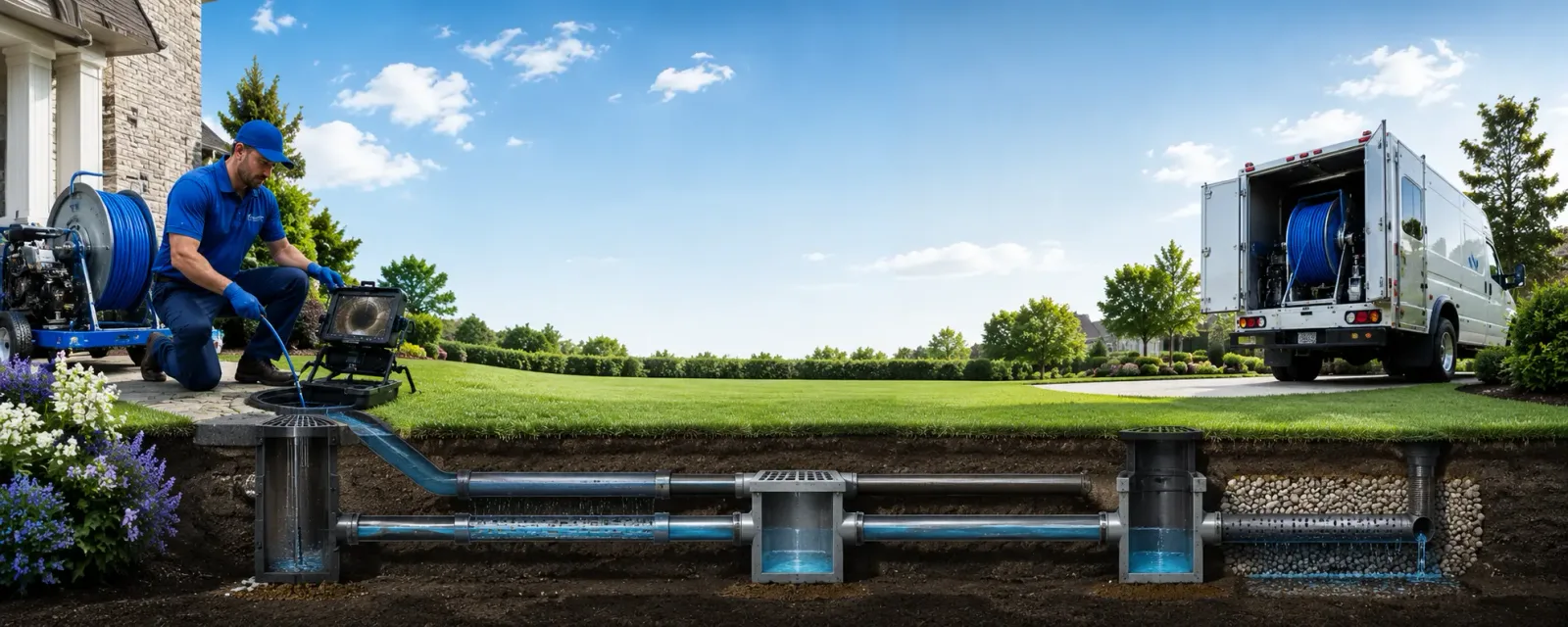 Outdoor drain cleaning information for Honor, MI